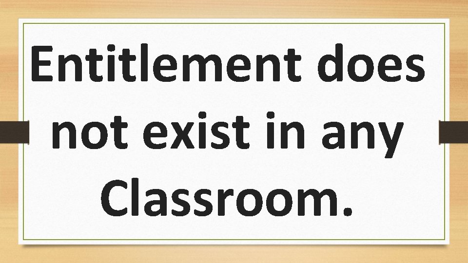 Entitlement does not exist in any Classroom. 