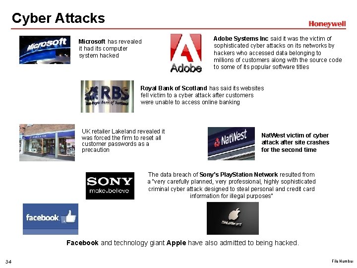 Cyber Attacks Adobe Systems Inc said it was the victim of sophisticated cyber attacks