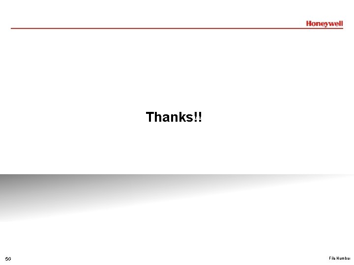 Thanks!! 50 File Number Thanks!! 50 File Number