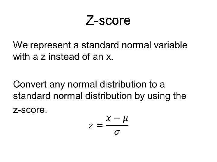 Z-score • 