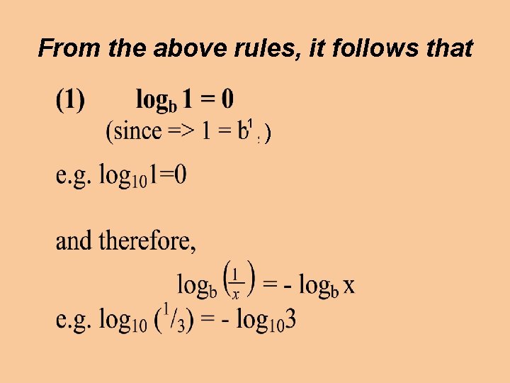 From the above rules, it follows that 11 ) 