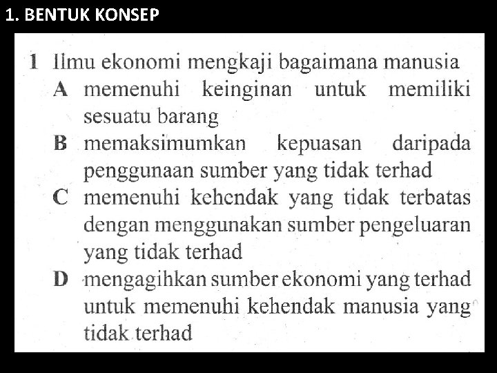 1. BENTUK KONSEP 