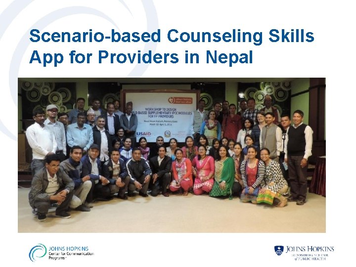 Scenario-based Counseling Skills App for Providers in Nepal 