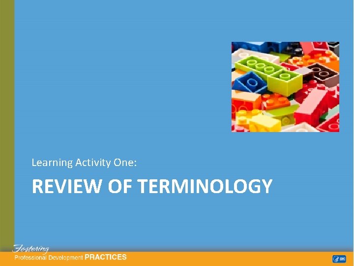 Learning Activity One: REVIEW OF TERMINOLOGY 