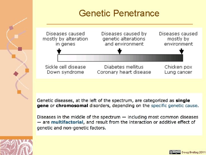 Genetic Penetrance Doug Brutlag 2011 