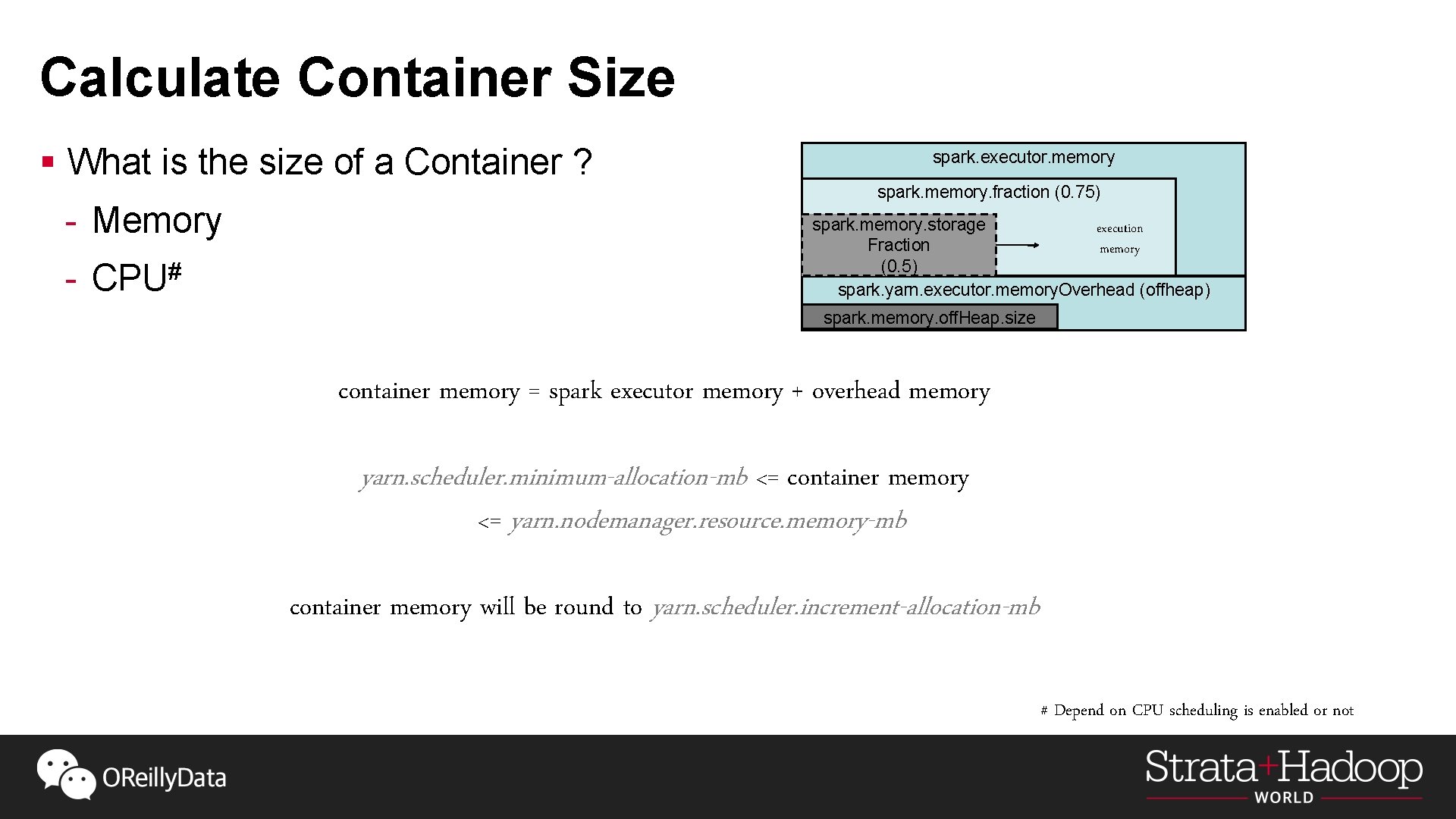 Calculate Container Size § What is the size of a Container ? - Memory