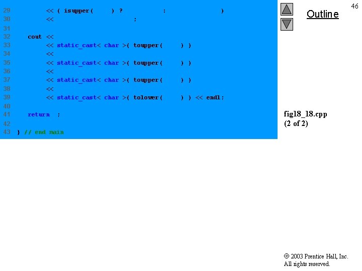 29 30 << ( isupper( '$' ) ? "$ is an" : "$ is