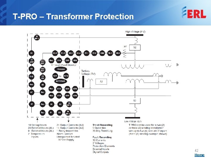 T-PRO – Transformer Protection 42 Home 