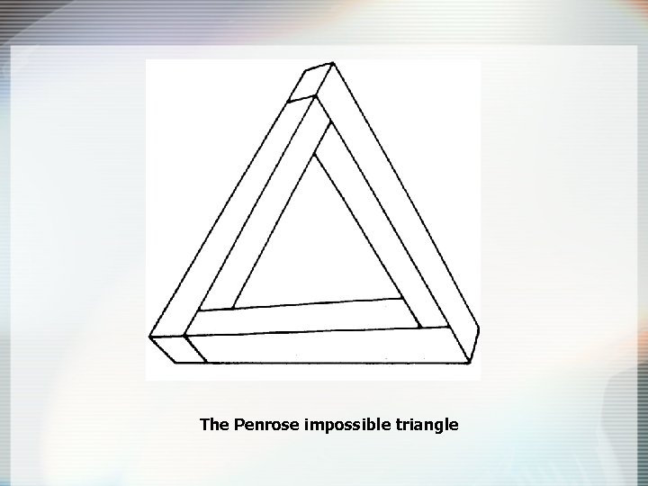 The Penrose impossible triangle 