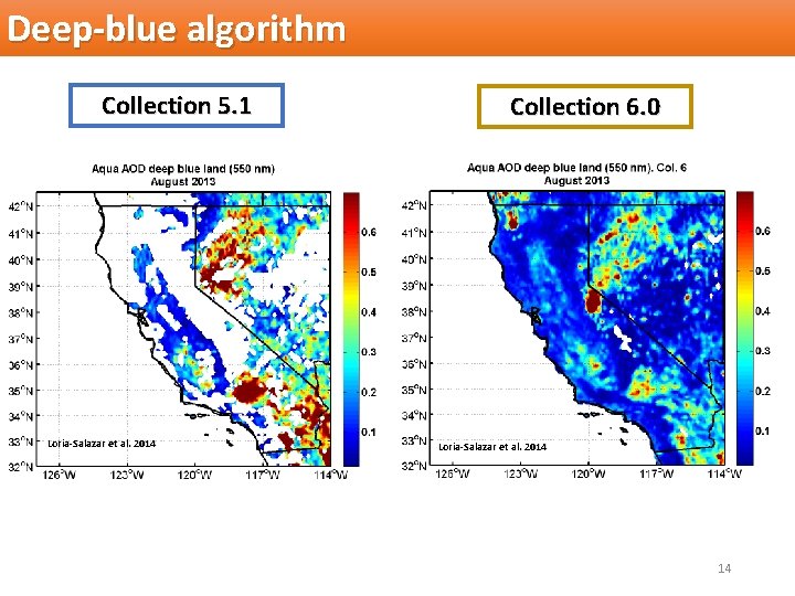 Deep-blue algorithm Collection 5. 1 Loria-Salazar et al. 2014 Collection 6. 0 Loria-Salazar et