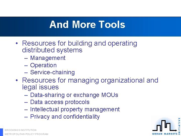 And More Tools • Resources for building and operating distributed systems – Management –