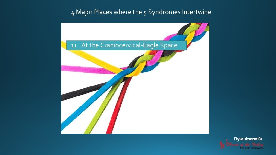 4 Major Places where the 5 Syndromes Intertwine 1) At the Craniocervical-Eagle Space 