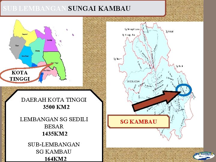 SUB LEMBANGAN SUNGAI KAMBAU Sub 2: Sub Lembangan Sg Kemang KOTA TINGGI DAERAH KOTA