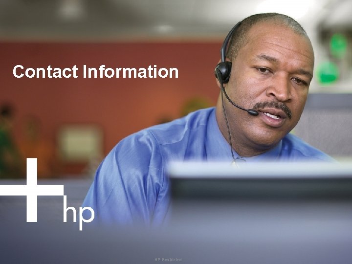 Contact Information HP Restricted 