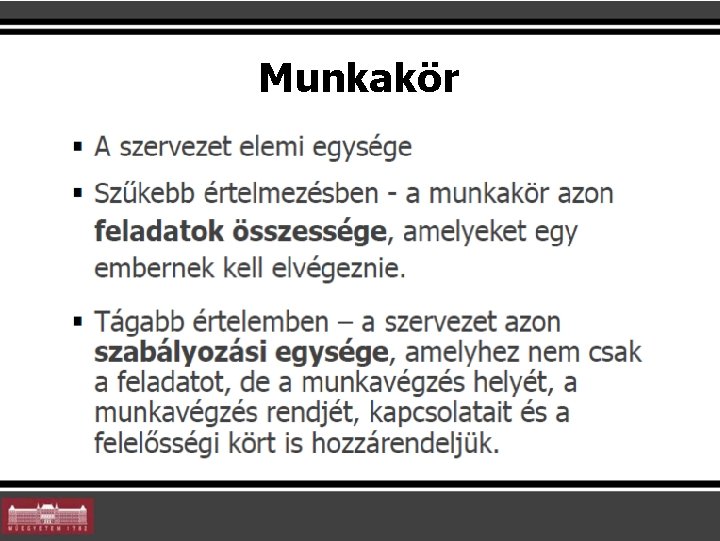 Munkakör Munkakör