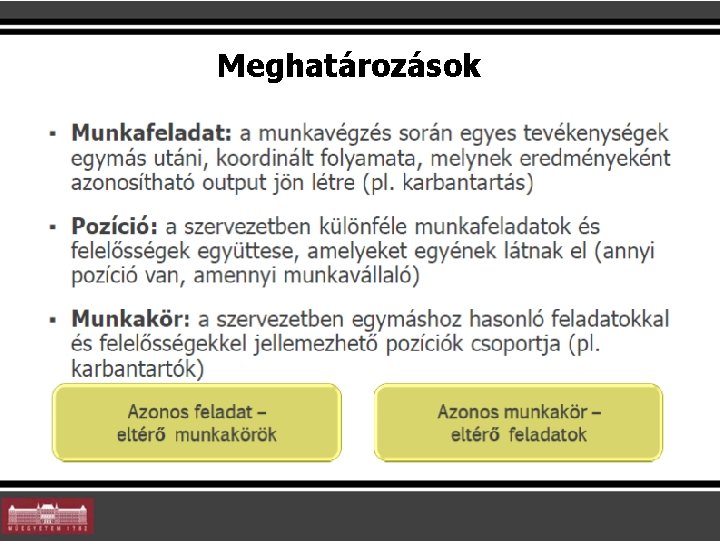 Meghatározások 