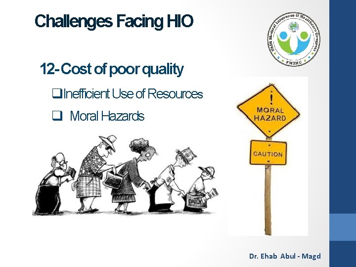 Challenges Facing HIO 12 - Cost of poor quality q. Inefficient Use of Resources