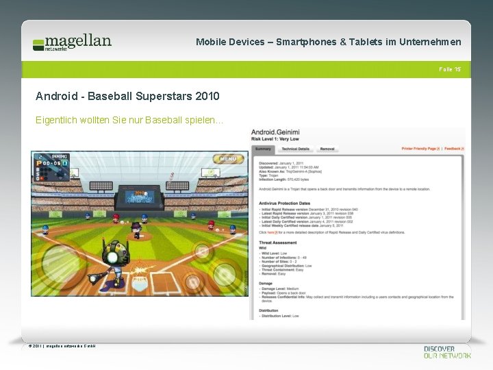 Mobile Devices – Smartphones & Tablets im Unternehmen Folie 15 Android - Baseball Superstars