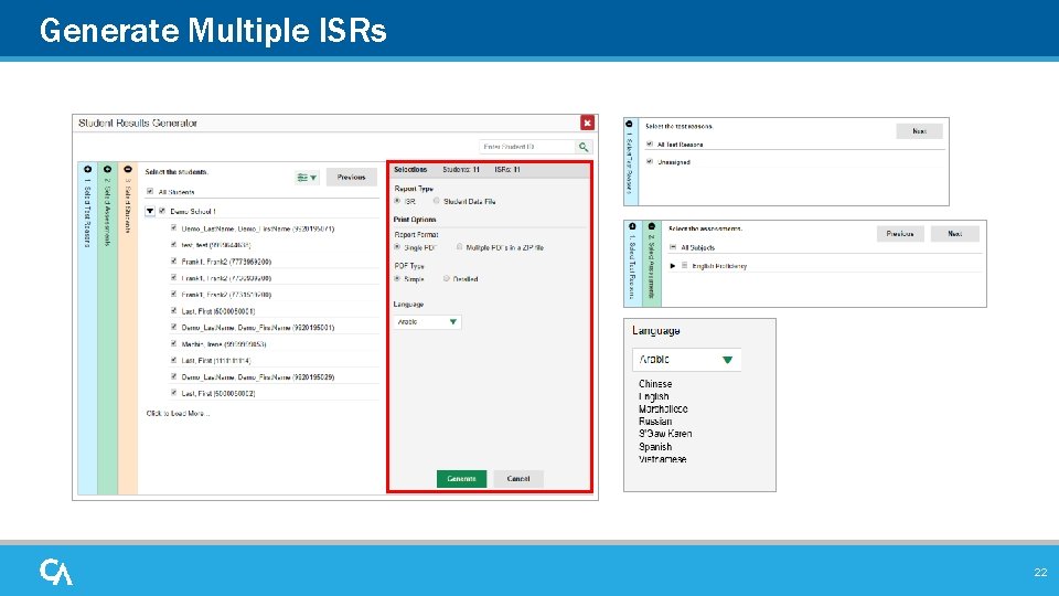 Generate Multiple ISRs 22 