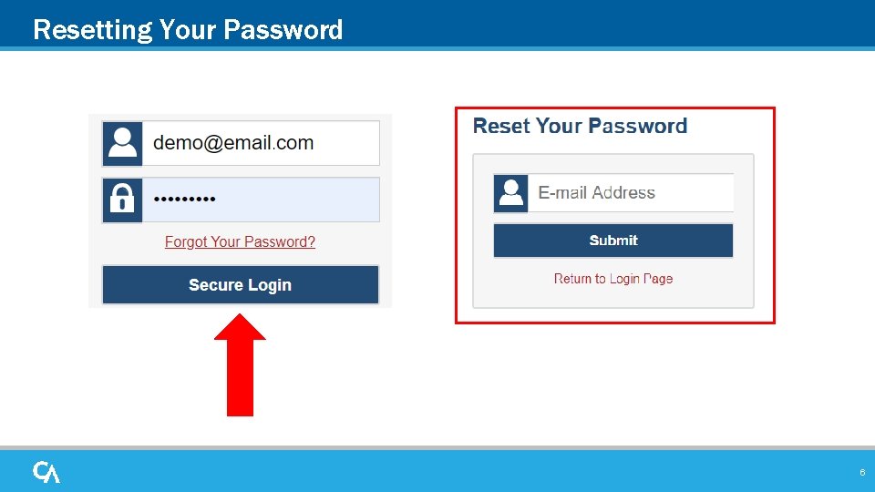 Resetting Your Password 6 