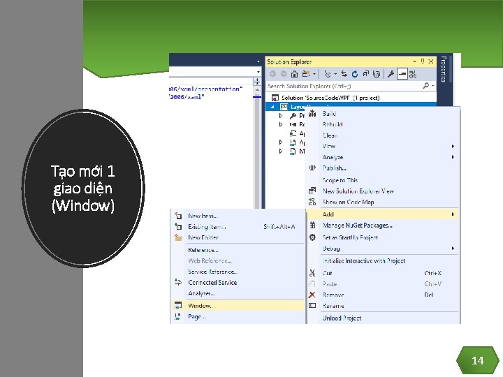 Tạo mới 1 giao diện (Window) 14 