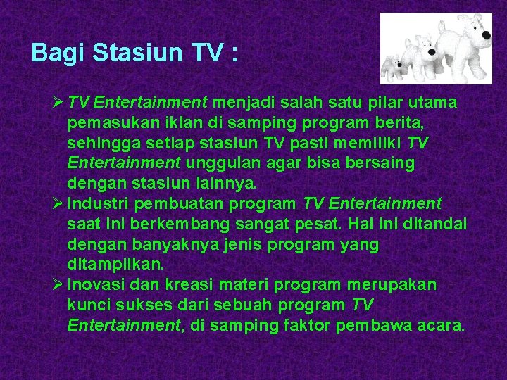 Bagi Stasiun TV : Ø TV Entertainment menjadi salah satu pilar utama pemasukan iklan