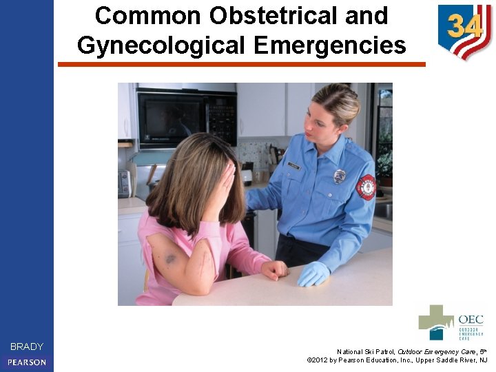 Common Obstetrical and Gynecological Emergencies BRADY National Ski Patrol, Outdoor Emergency Care, 5 th