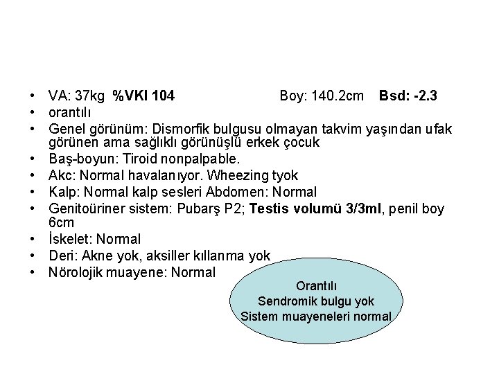  • VA: 37 kg %VKI 104 Boy: 140. 2 cm Bsd: -2. 3