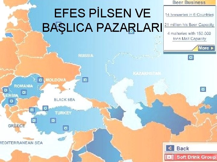EFES PİLSEN VE BAŞLICA PAZARLARI 