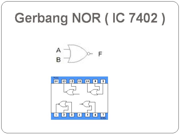 Gerbang NOR ( IC 7402 ) 