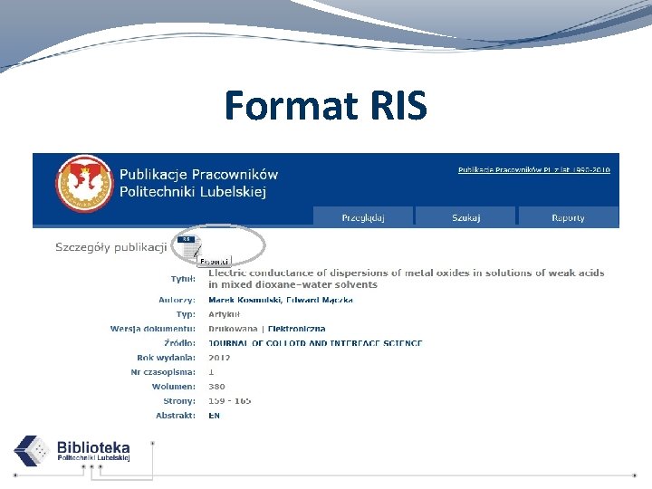 Format RIS 