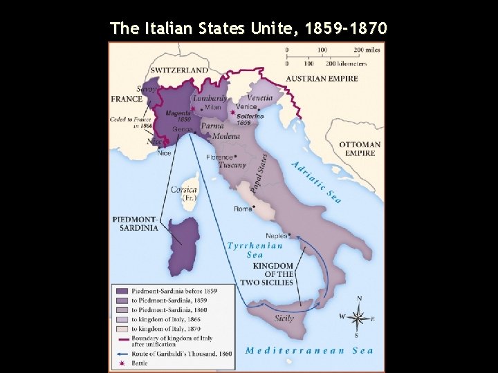The Italian States Unite, 1859 -1870 