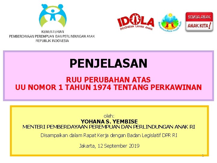 Penjelasan Ruu Perubahan Atas Uu Nomor 1 Tahun