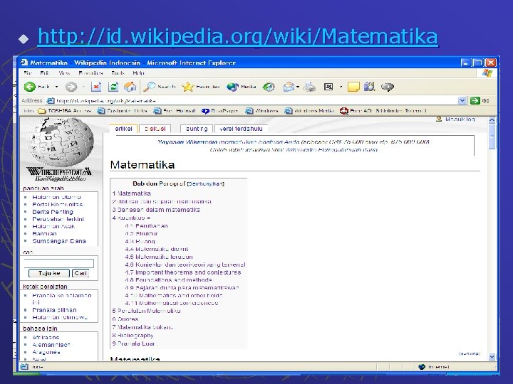 u http: //id. wikipedia. org/wiki/Matematika 12/3/2020 55 