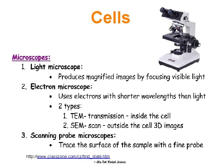 Cells http: //www. classzone. com/cz/find_state. htm 