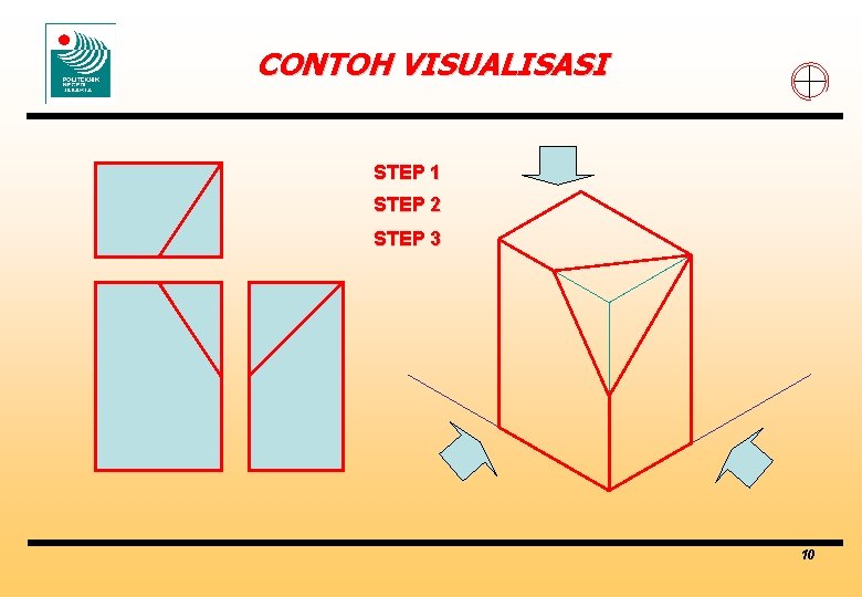 CONTOH VISUALISASI STEP 1 STEP 2 STEP 3 10 