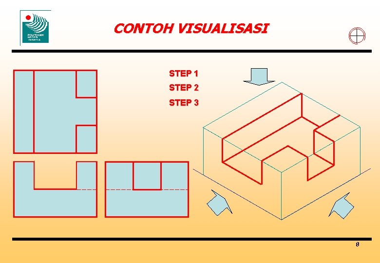 CONTOH VISUALISASI STEP 1 STEP 2 STEP 3 8 