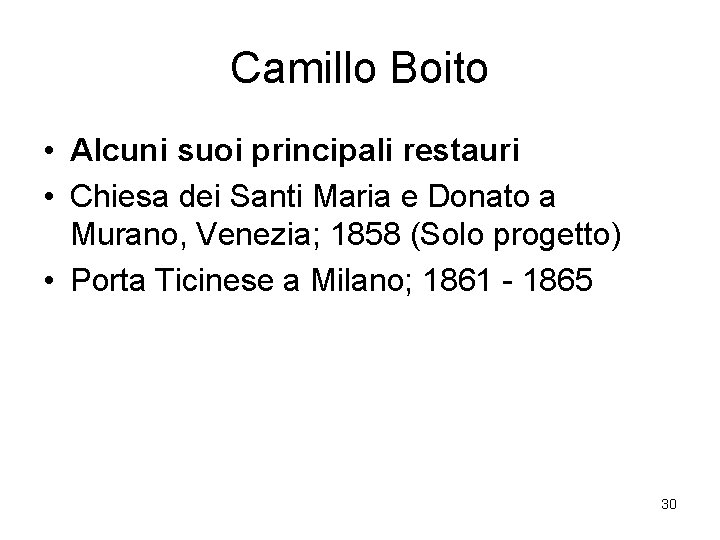 Camillo Boito • Alcuni suoi principali restauri • Chiesa dei Santi Maria e Donato