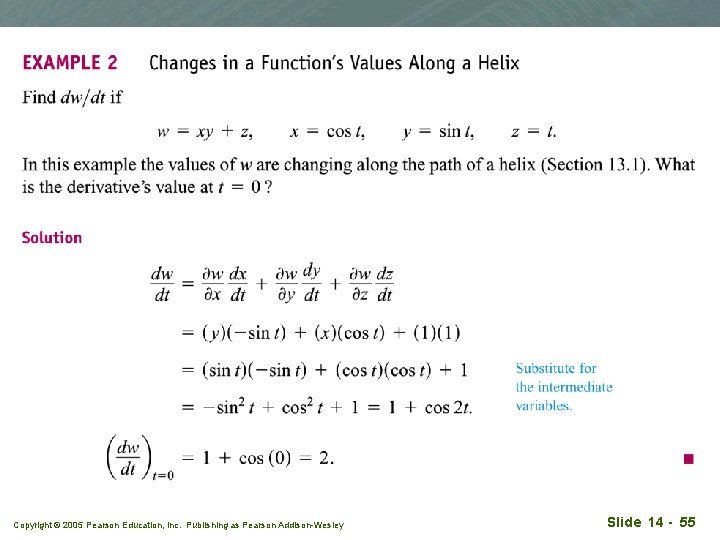 Copyright © 2005 Pearson Education, Inc. Publishing as Pearson Addison-Wesley Slide 14 - 55