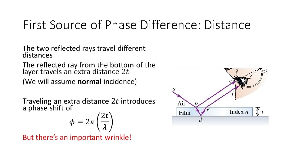 First Source of Phase Difference: Distance • 