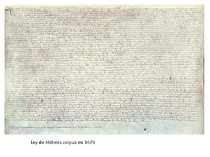  Ley de Hábeas corpus en 1679 