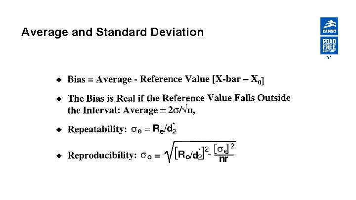 Average and Standard Deviation 92 