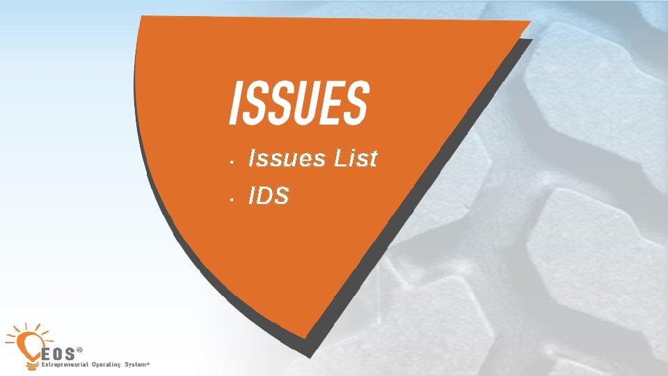 25 § Issues List § IDS 