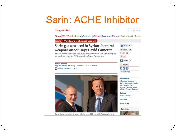 Sarin: ACHE Inhibitor 