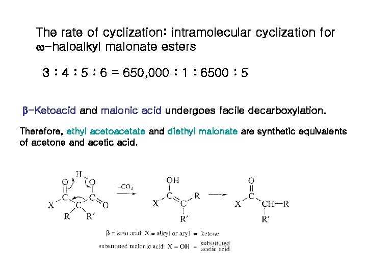 The rate of cyclization: intramolecular cyclization for w-haloalkyl malonate esters 3 : 4 : The rate of cyclization: intramolecular cyclization for w-haloalkyl malonate esters 3 : 4 :