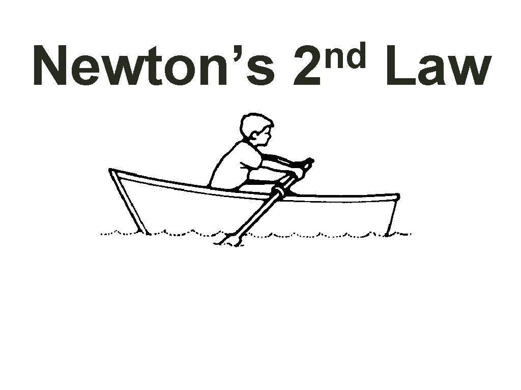Newton’s nd 2 Law 