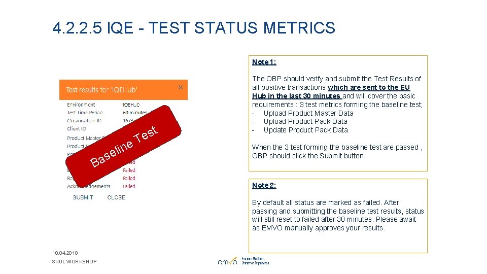 4. 2. 2. 5 IQE - TEST STATUS METRICS Note 1: s e n