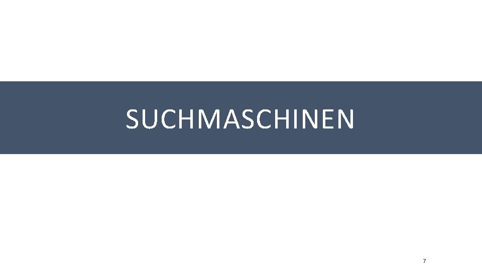 SUCHMASCHINEN 7 