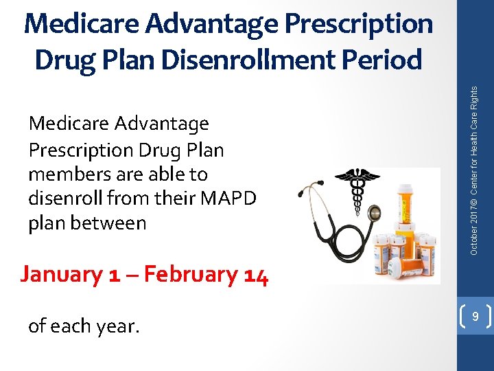 Medicare Advantage Prescription Drug Plan members are able to disenroll from their MAPD plan