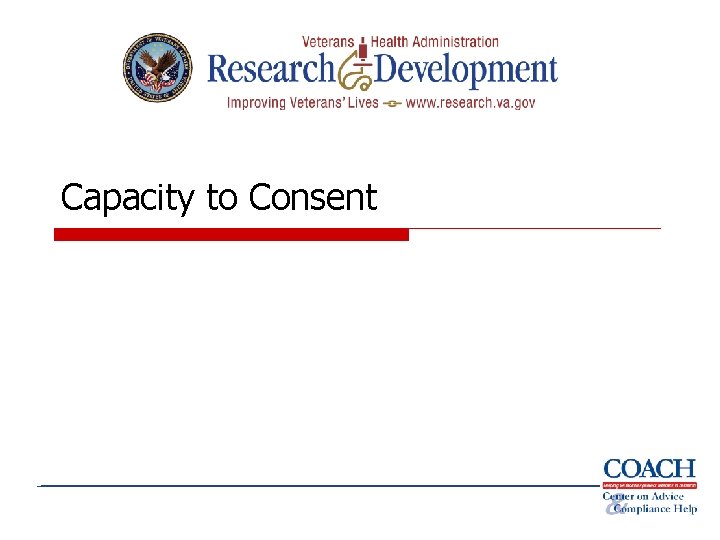 Capacity to Consent 